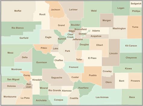 Weld County Map, Colorado - US County Maps