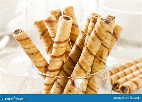 Gourmet Chocolate Hazelnut Pirouline Stock Photo - Image of pirouette ...