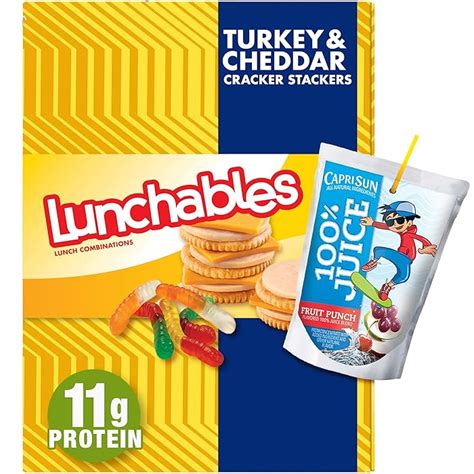 Buy Lunchables Turkey & Reduced Fat Cheddar Cheese Cracker Stackers ...