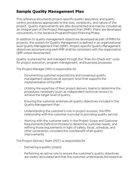 Image result for Quality Planning Example