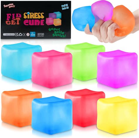 Stress Balls for Adults,Sensory Squishy Stress Balls 8 Pack,Fidget Toys ...