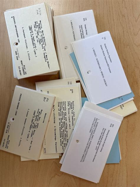 Library Card Catalogue 的图像结果