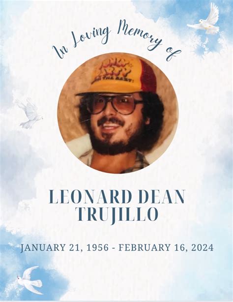Leonard Dean Trujillo - 2024 - Romero Funeral Home & Cremations