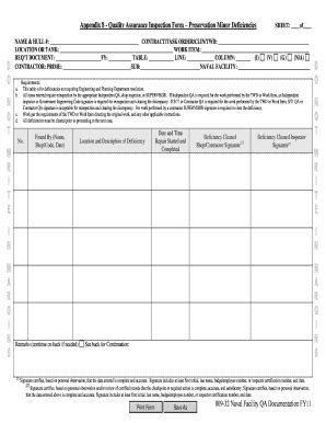 Fillable Online demo nstcenter Appendix 8 - Quality Assurance ...
