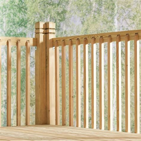 Severe Weather 2-in x 42-in Pressure Treated Brown Wood Square Deck ...