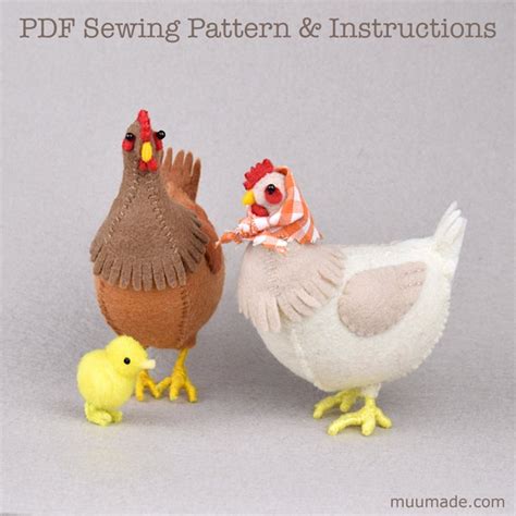 Image result for Felt Chicken Pattern-Free