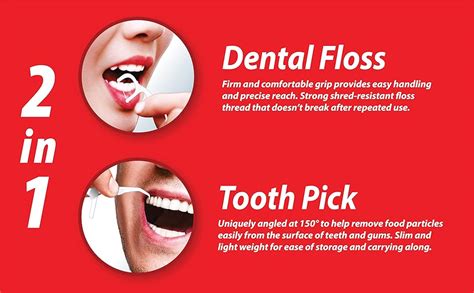 DentoShine Deep Clean Floss Picks - 15 ct Resealable Poly Bag (Pack of ...