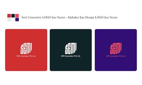 Semi Corporation LOGO vecteur gratuit Alphabet Eps Design LOGO vecteur ...