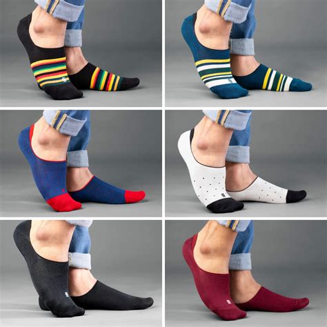Buy SockSoho No Show Socks for MEN | Pack of 6 | (COLOR: Multicolor ...