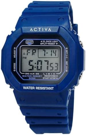 Invicta Polyurethane Digital Essentials Unisex Grey Dial Blue Band ...