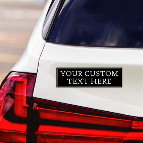 Custom Car Magnet - Personalized Automotive Magnet for Your Vehicle - Unique Text Car Door ...