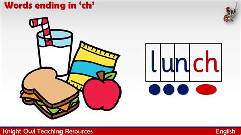 Words ending in 'ch'