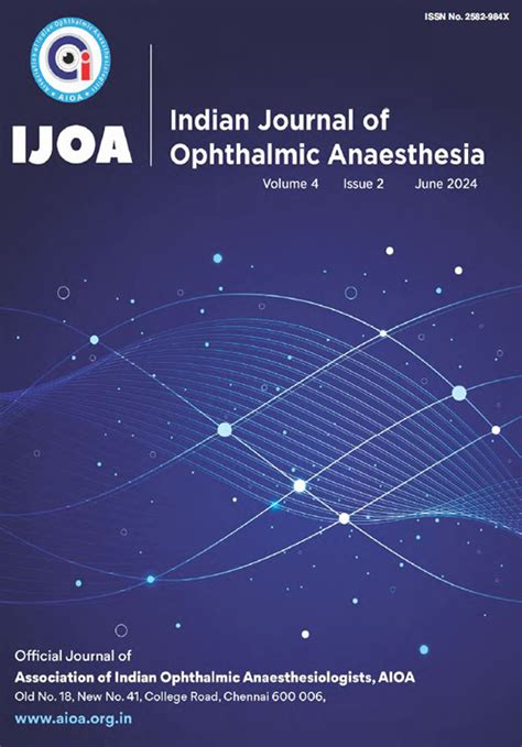 About Indian Journal of Ophthalmic Anaesthesia