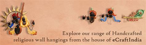 eCraftIndia Radha Krishna Playing Flute/Bansuri and Veena Wall Hanging ...