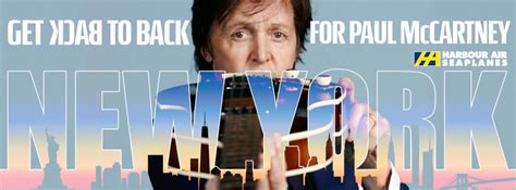 Get Back to Back for Paul McCartney - Win a Roundtrip on Harbour Air ...