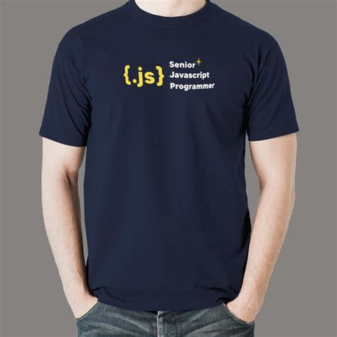 Senior JavaScript Programmer Men's Tee - Code Master - TEEZ.in