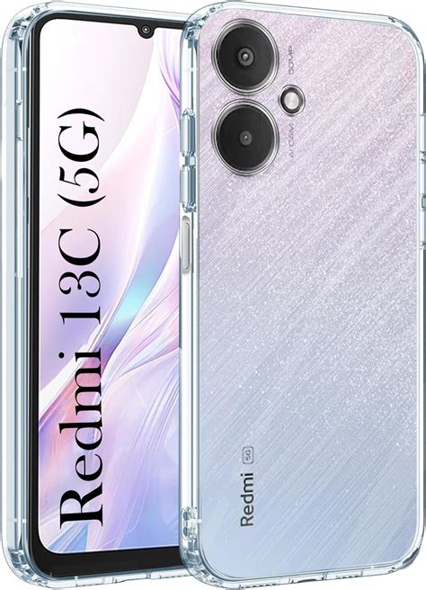 Jkobi Back Cover for Xiaomi Redmi 13C 5G (Silicone Clear Shockproof ...