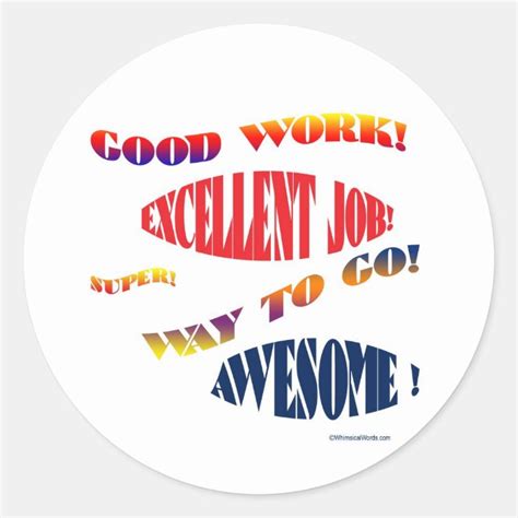 Good Work Sticker 的图像结果