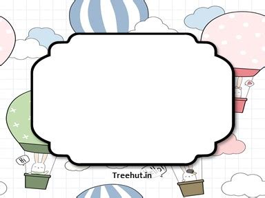 Hot Air Balloons Free Printable Labels, 3x4 inch Name Tag