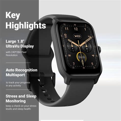 Buy Online Fastrack Reflex Nitro Large 4.57 CM UltraVU Display, BT ...