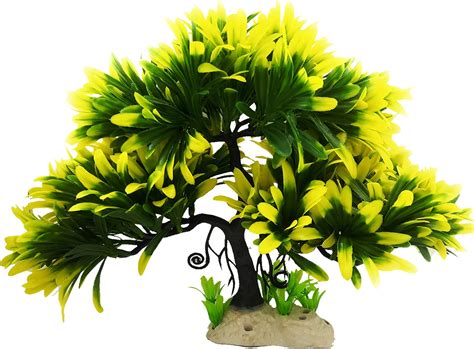 CNZ 10-piece Green Plastic Aquarium Tank Plants Grass Decoration 4.5 ...