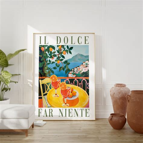 Dolce Far Niente DIGITAL Printable Art,colorful Spritz Italy Painting ...