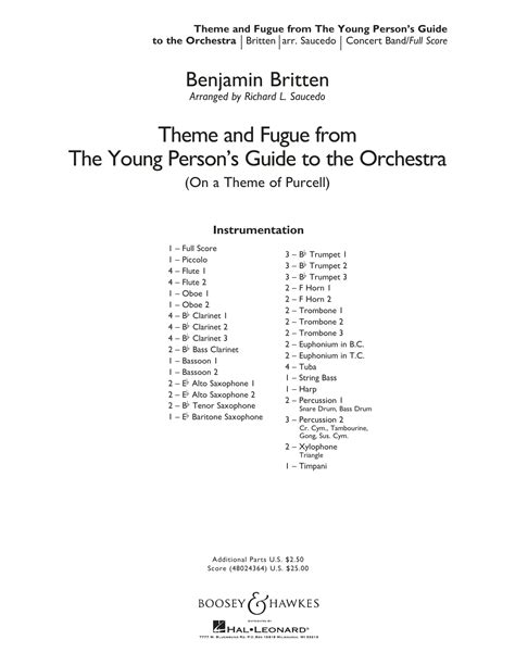 Theme and Fugue from The Young Person's Guide to the Orchestra ...