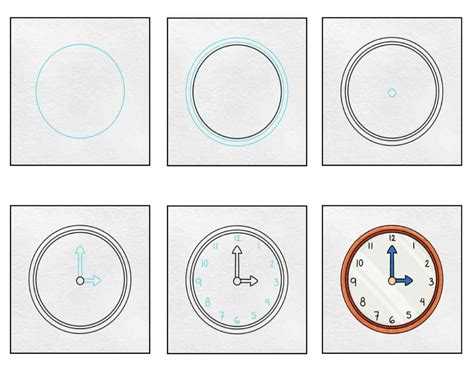 35+ Easy and Beautiful Clock Drawing Ideas - Drawing Photos