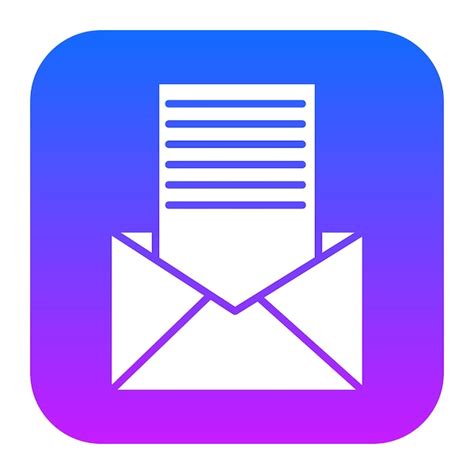 Cover letter icon | Premium Vector