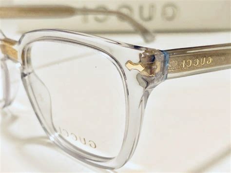 Gucci Eyeglasses GG184O 005 Women's Transparent w/ Gold