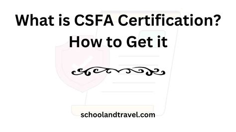What is CSFA Certification? How to Get it (Req., Cost, Skills, FAQs)