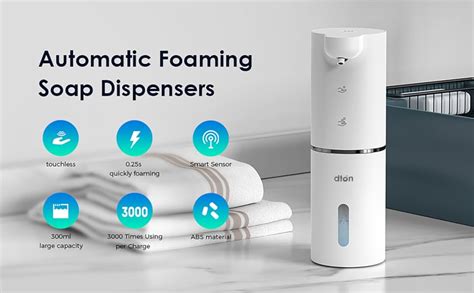 DTON Smart Hand Washer Automatic Foaming Soap Dispenser, Touchless Hand ...