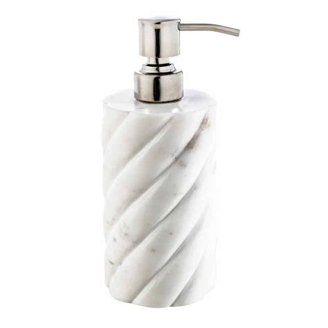 Modern bathroom accessories set in Calacatta marble Monza