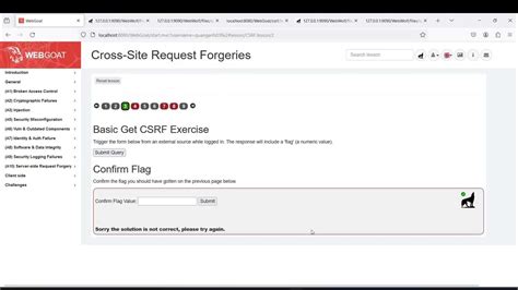 Image result for WebGoat Cross Site Request Forgery