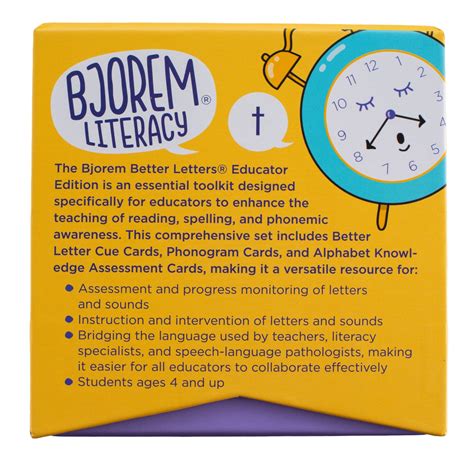 Bjorem Speech Better Letters - Educator Edition for Speech & Literacy – Bjorem Speech®