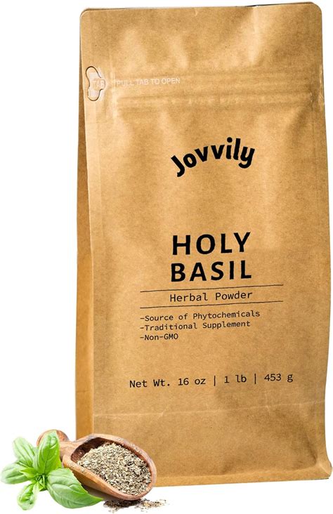 Buy Jovvily Holy Basil Herbal Powder - 1lb - Tulsi - Traditional ...