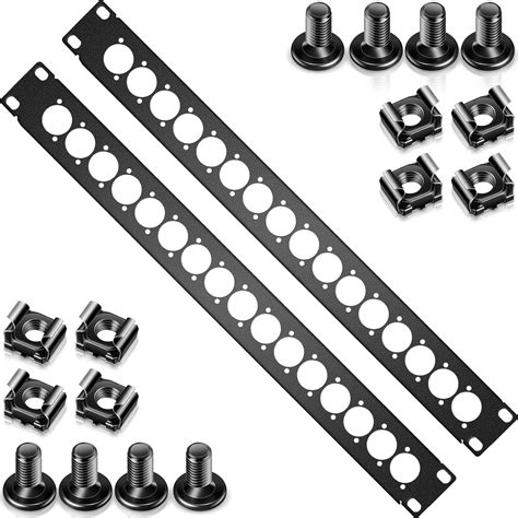 2 Pieces 1U Punched Rack Panels Metal HDMI Rack India | Ubuy