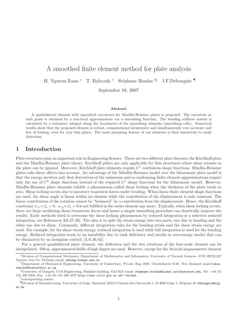 Finite-Element Method of a Plate Bending 的图像结果