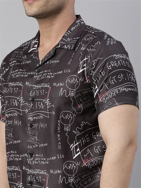 Shop Vintage Pictorial Black Night Wear for Men Online – Bushirt