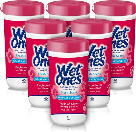 Amazon.com : Wet Ones Big & Strong Antibacterial Hand Wipes, Fresh ...