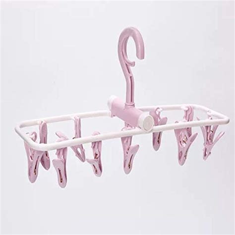 Ganpati Hangers 360 Degree Revolving Portable Hanger 12 Clips Folding ...
