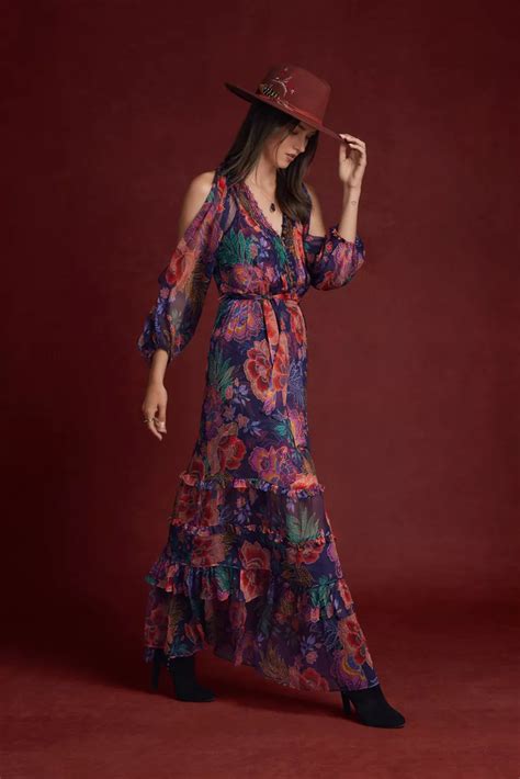 Buy ASHLEE COLD SHOULDER MAXI DRESS | Johnny Was