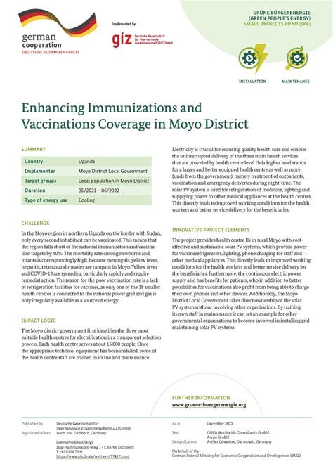 Enhancing Immunizations and Vaccinations Coverage in Moyo District ...