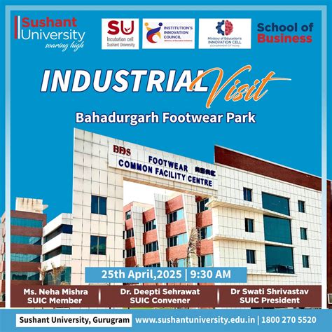 Industrial Visit - Bahadurgarh Footwear Park | Sushant University