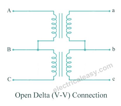 Open Delta Open Wye Transformer Connection 的图像结果