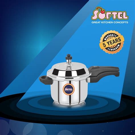Softel 3 Litre Stainless Steel Pressure Cooker | Gas & Induction Compa ...