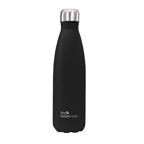The Better Home 500 Stainless Steel Insulated Water Bottle 500ml Black ...