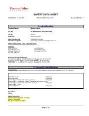 Diethyl Ether Safety Data Sheet: Hazards, Classification, and | Course Hero