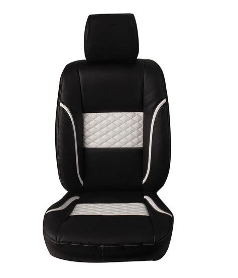 Hi Art Black and White Leatherette Custom Fit Seat Covers Compatible ...