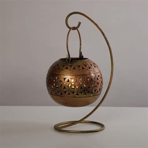Buy Corsica Mystic India Metal T-Light Holder with Stand from Corsica ...